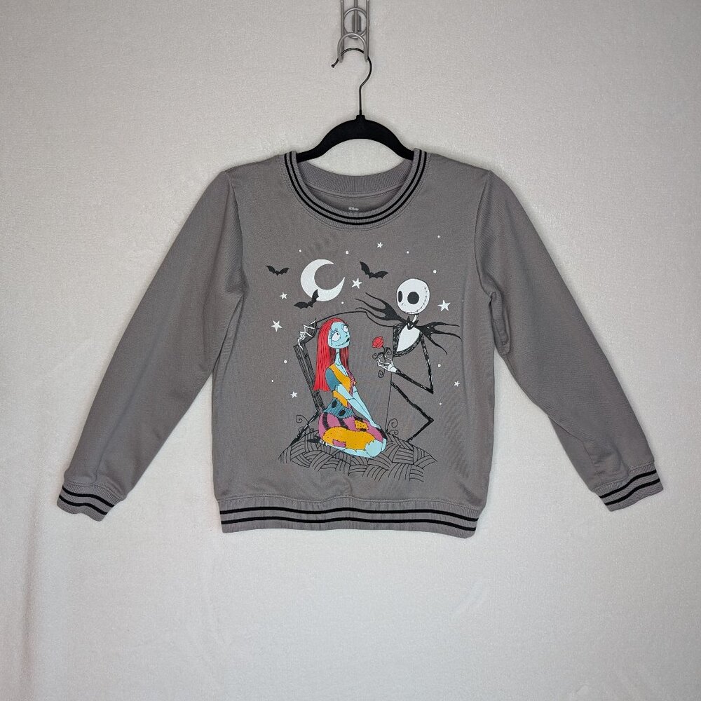 Youth Disney The Nightmare Before Christmas Gray Sweatshirt Size XL